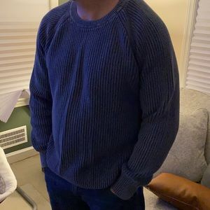 Ribbed cable sweater